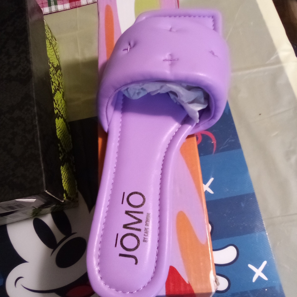 Women's Purple Slide Sandals
